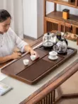 Khay trà gỗ nguyên khối hộ gia đình phong cách Bakelite phong cách công sở tách trà trà hoàn toàn tự động bàn trà ấm đun nước tích hợp bộ bàn trà điện