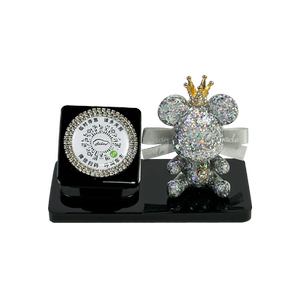 
Scan the QR code to move the car QR code parking sign handmade original cute little bear car temporary parking sign women protect privacy