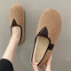 Women's autumn and winter wear plus velvet 2025 new style one-legged confinement office hottest night and night cotton shoes