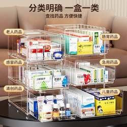 Drawer-Type Medicine Storage Box, Medicine Box, Large Household Medicine First Aid Box, Storage Box, Transparent Multi-Layer