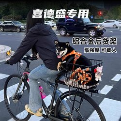 Bicycle rear seat rack with passenger tail rack