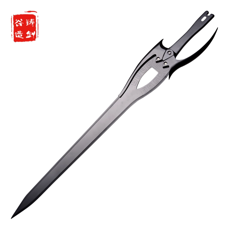巫师3湖女剑猎魔人游戏COS金属道具狂猎杰洛特武器最强银剑未开刃