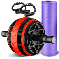 Abdominal Wheel, Abdominal Muscle Wheel, Roller for Women and Men, Beginner Exercise Rebound Fitness Equipment, Home Use for Slimming Belly and Training Abdominal Muscles