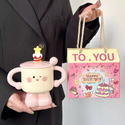 Birthday Gift for a Best Friend, Cute Cup Gift Box for Girls, Mug Gift, Ceramic Cup, Souvenir Gift, High-End Feel