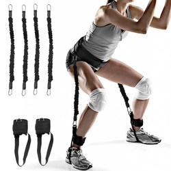 Track and Field Bounce Trainer Harness Auxiliary Running Resistance Rope Pull-Up Basketball Lower Limb Leg Resistance Rope Explosive Power