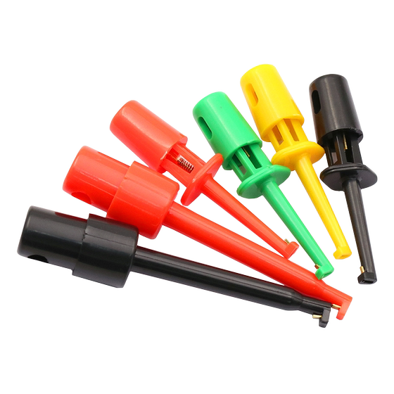 
Hook type test clip Instrument test hook Power supply test hook/head large multimeter flat wiring clamp