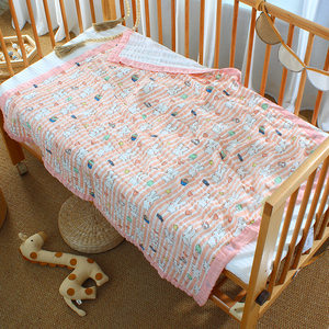 
Baby gauze bath towel baby cover blanket six layers of water-washed bubble cotton baby cotton baby products
