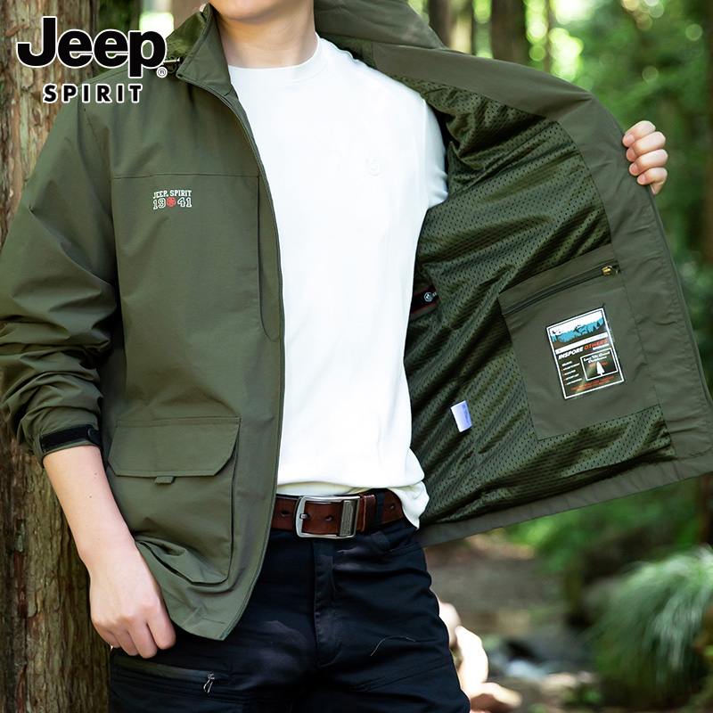 JEEP   ,   ĳ־ ƿ   극Ŀ 2023 NEW TREND WORKWEAR JACKET  -