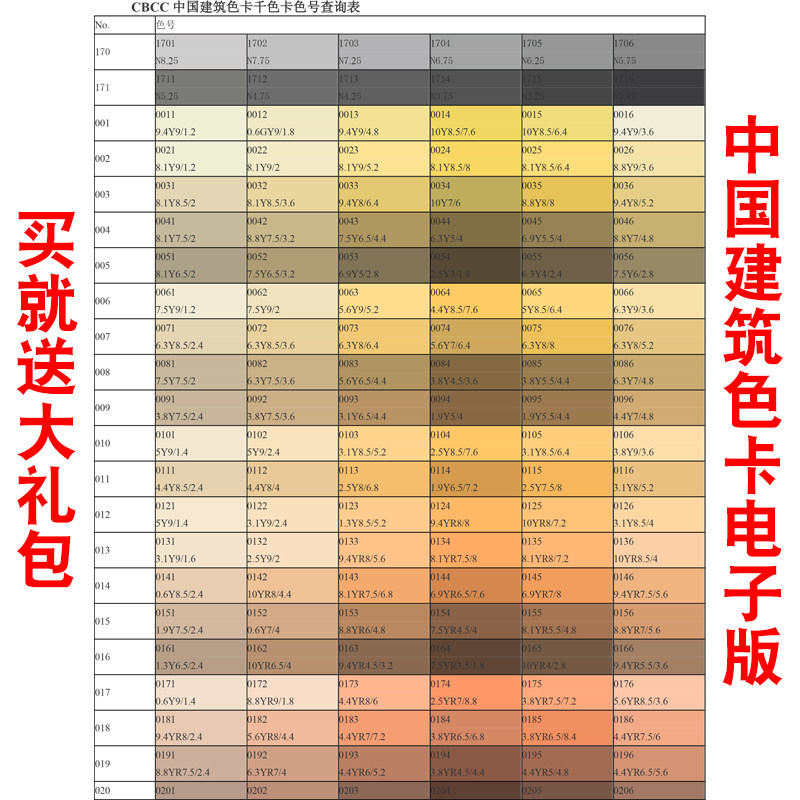 Cbcc Color Code Berdoa untuk Kartu Warna Cbcc - 1026 Warna