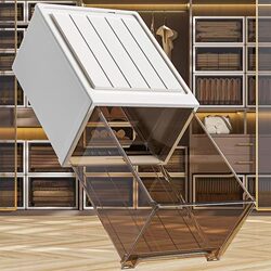 Drawer-Type Storage Box Wardrobe Household Plastic Transparent Clothing Quilt Organizing Storage Cabinet Dust-Proof No Assembly Shoe Box