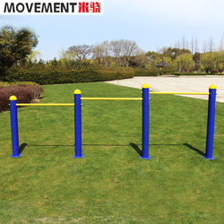 Shanghai Brand Outdoor Fitness Equipment for Community Squares, Elderly Leg Press Rack, Outdoor Triple Leg Press Device for Square Areas