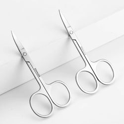 Eyebrow trimming scissors eyebrow nose hair trimmer stainless steel tip