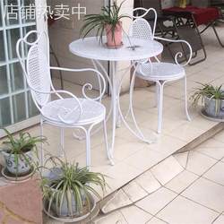 Creative iron outdoor table and chair combination cafe outdoor balcony open-air leisure table and chair furniture special price