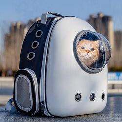 Cat Carrier Bag, Portable Space Capsule Breathable Backpack, Cat Backpack, Large Capacity Cat Travel Bag, Pet Supplies