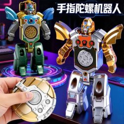 Children's Transforming Robot Fidget Spinner Toy for Boys and Girls, Transforming Mecha Car 2025 New Model Birthday Gift