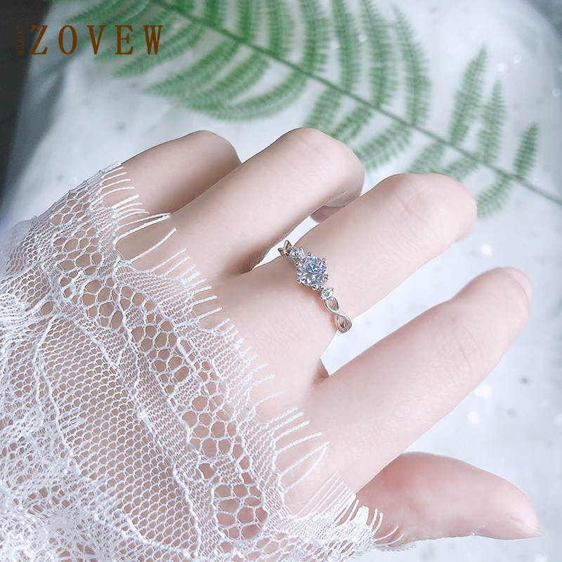 커플 반지  쌍 MOISSANITE 반지 여성 커플 틈새 디자인 웨딩 1 캐럿 결혼 반지 선물-