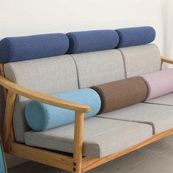 Sofa Headrest Lumbar Pillow Cylindrical Pillow Sofa Backrest Heightening Living Room Headrest Cushion Neck Protector Office Lumbar Cushion