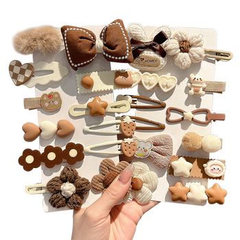 Children's BB clip plush hair clip for broken hair with bangs