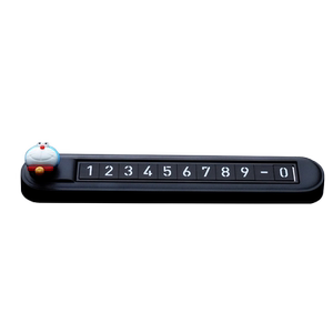 Car temporary parking telephone dual number brand women's car lacked card luminous one -click to switch hidden vehicle license plates