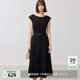 The same style as 2025 spring new women's clothing Hepburn style round neck dress in shopping mall
