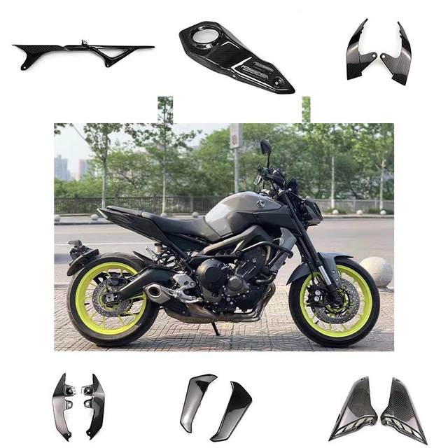 Suitable for motorcycle Yamaha Yamaha mt09 carbon fiber modified water ...