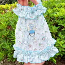 Spring and Summer New Style Hollow-Out Suspender Dress for Dogs and Cats, Pet Clothing, Thin, Breathable, Cooling Clothes