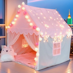 Children's Tent Indoor Bed Small House Castle Princess House Sleeping Play House Toy Mosquito Net Secret Base