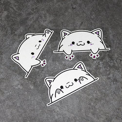 Personalized and Funny Pet Cat Lying on the Window Car Sticker, Body Scratch Sticker, Electric Motorcycle Decorative Car Sticker