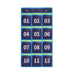 Conference Room Mobile Phone Storage Bag Hanging Pocket Cloth Bag Multi-Grids Centralized Door Meeting Storage Workshop Placement Wall-Mounted