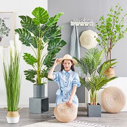 Large Nordic-Style Artificial Green Plant Traveler's Banana Tree, Bird of Paradise, Floor-Standing Fake Potted Plant Decoration for Living Room