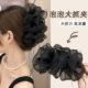 Cloud Bubble Mesh Clip Women's 2025 New High-end Large Feather Shark Clip Headdress Hair Clip Flower