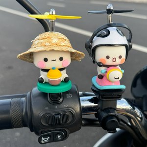 
Yi Erbubu Road bicycle little yellow duck helmet car ornament battery motorcycle electric vehicle decoration accessories