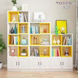 Bookshelf Storage Rack Floor-Standing Simple Modern Student Bookcase Living Room Multi-Layer Space-Saving Children's Home Storage