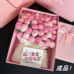 Rose Bouquet Blanket, Finished Handmade Flowers, a Birthday Gift for a Best Friend, Practical and High-End Gift for Female Friends