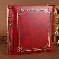 Ncl Leather Photo Album Imported from Japan, Commemorative Album, DIY Handmade Self-Adhesive Family Photo Album, Large Capacity Mixed Pack