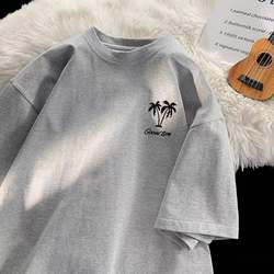 Clearance of Remaining Stock from Foreign Trade~ Pure Cotton Trendy Brand Summer Short-Sleeve T-Shirts for Men and Women, Loose and Versatile Tops