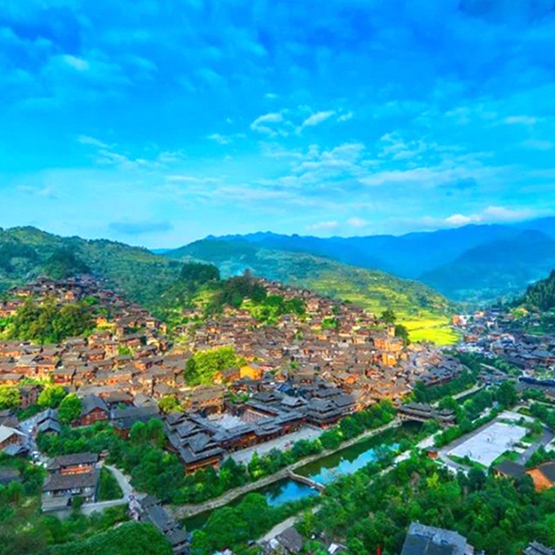 贵州全景旅游6天5晚贵阳黄果树瀑布西江千户苗寨小七孔黔灵山