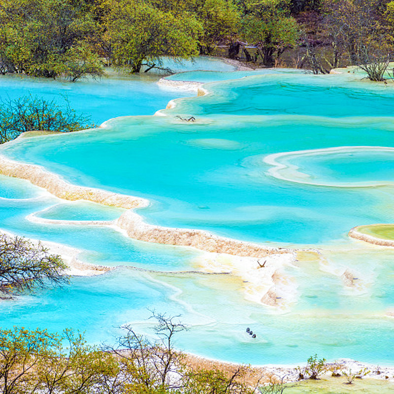 2-8人九寨沟4日游黄龙毕棚沟达古冰川四日游都江堰四姑娘山双桥沟