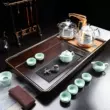 traviet36 Bộ khay trà bằng gỗ nguyên khối gỗ mun Bàn trà tất cả trong một hoàn toàn tự động với bếp từ ấm đun nước Bộ tách trà kung fu để sử dụng tại nhà traviet36 Bàn trà điện