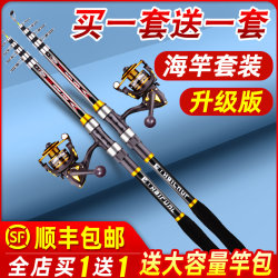 Sea Fishing Rod Set with Complete Accessories, Special Price, Long-Distance Casting Rod, Sea Fishing Rod Set, Sea Fishing Rod Brand, Fishing Rod for Carp and Bighead Carp