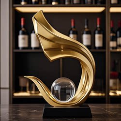 Wine Cabinet Decorations Are Light Luxury and High-End, Suitable for Living Rooms, Offices, and Tv Cabinets, with an Elegant and Sophisticated Atmosphere