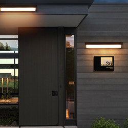 Solar Sensor Light for Stairs, Outdoor Wall Light for Gate, Courtyard, Entrance Wall, Waterproof House Number Light, Wall-Mounted, No Drilling Required