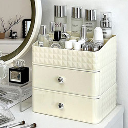 Cream-Style Cosmetics Storage Box, Desktop Mask and Skin Care Product Box, Drawer, Makeup Brush, Lipstick Storage Rack