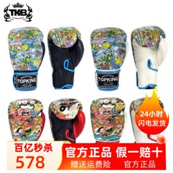 Tkb Boxing Gloves Imported from Thailand, Martial Arts Gloves for Men and Women, Adult Chinese Style Dragon Pattern, Professional Training for Sanda