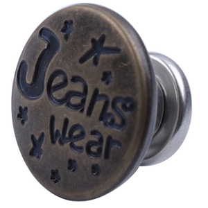 Denim pants buttons free of punching waist circumference large fixing artifacts free of sewing and removal can regulate waist buttons accessories