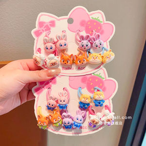 
Baby Zootopia rubber band hair accessories for children that do not hurt hair, high elastic hair rope for girls, Judy headband for braids