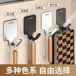 Stainless steel hook 304 strong adhesive no punching kitchen bathroom door behind the wall seamless adhesive hook load-bearing