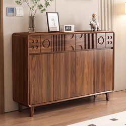 Yangman Household Solid Wood Shoe Cabinet with a Traditional Style, Integrated Wall-Mounted Entryway Cabinet, New Model Entryway Storage Cabinet