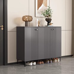 Luxury Entryway Shoe Cabinet for Home Indoor Use 2024 New Model Light Luxury Simple Multi-Layer Large Capacity Entryway Storage Cabinet