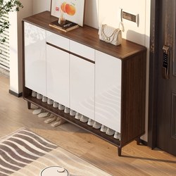 Abison Shoe Cabinet for Home Entrance, Outdoor Hallway, Elevator Entrance, Solid Wood, Nordic Style, Lacquered, 2025 New Partition for Entryway